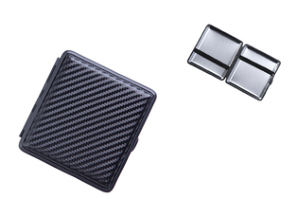 Zigarettenetui 85mm "Lederimitat Carbonoptik"